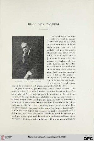 4. Pér. 7.1912: Hugo von Tschudi