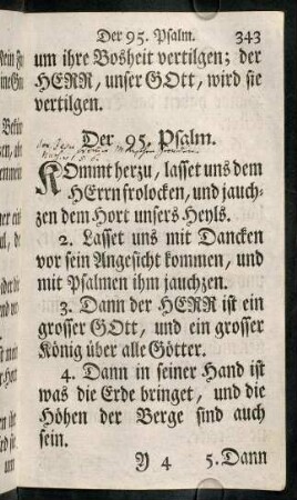 343-354, Der 95. Psalm. - Der 99. Psalm.