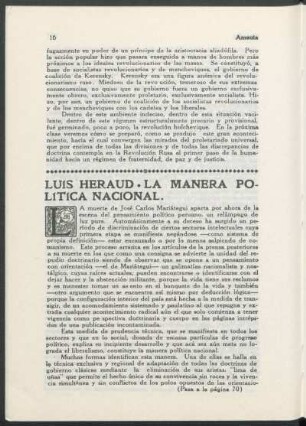 La manera política nacional