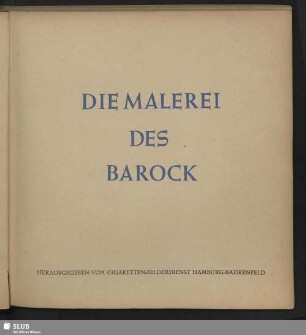 Die Malerei des Barock