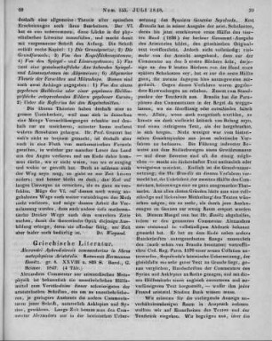 Alexander : Alexandri Aphrodisiensis Commentarius in libros Metaphysicos Aristotelis. Hrsg. von H. Bonitz. Berlin: Reimer 1847