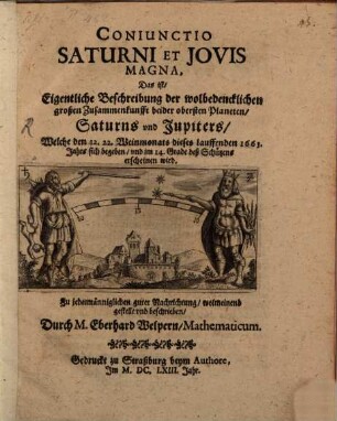 Conjunctio Saturni et Jovis magna 1663