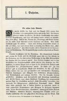 Die ersten sechs Monate.