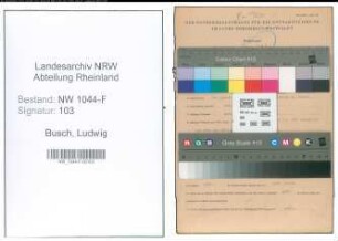 Entnazifizierung Ludwig Busch , geb. 14.08.1896 (Zollsekretaer)