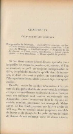 Chapitre IX. L'élevage et les végétaux