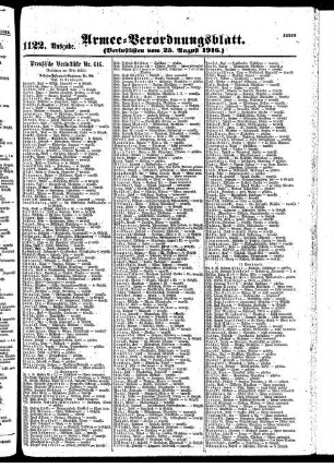 1122.Ausgabe. Freitag, 25. August 1916