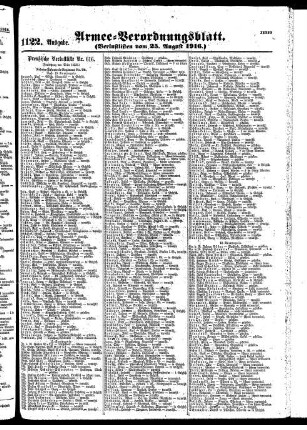 1122.Ausgabe. Freitag, 25. August 1916
