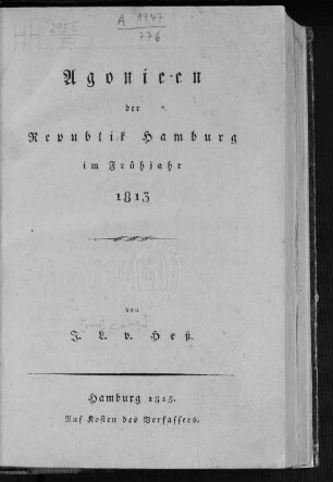 Agonieen der Republik Hamburg im Frühjahr 1813