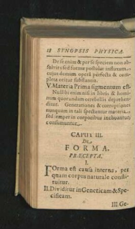 Caput III. De Forma.
