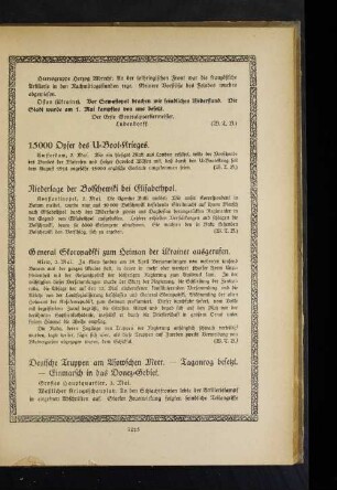 Deutsche Truppen am Asowschen Meer. - Taganrog besetzt. - Einmarsch in das Donez=Gebiet.
