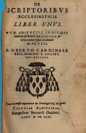 De scriptoribus ecclesiasticis : liber unus