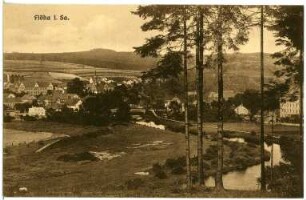 Flöha. Blick auf Flöha