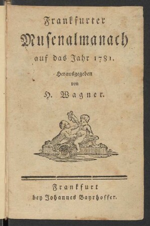 1781: Frankfurter Musenalmanach