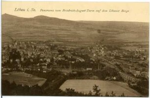 Löbau. Blick auf Löbau vom Löbauer Berg