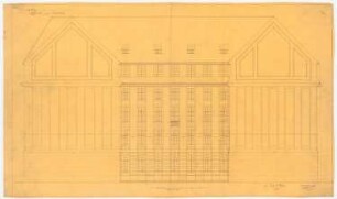 AEG-Hauptverwaltungsgebäude, Berlin: Flügelbau: Hofansicht, 1:50
