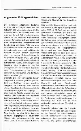 Allgemeine Kulturgeschichte