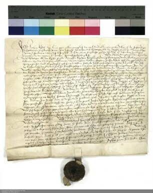 Revers Joachim Keudells bezüglich der Belehnung mit Gütern in Altenburschla und weiteren im Einzelnen aufgeführten Lehen durch Johann [II. von Henneberg], Abt von Fulda