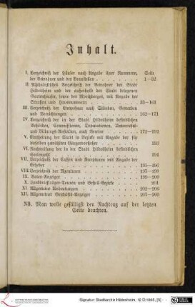 Inhalt.