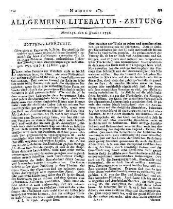 Ammon, C. F. v.: Die christliche Sittenlehre. Nach einem wissenschaftlichen Grundrisse. Göttingen; Erlangen: Palm 1795