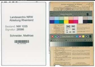 Entnazifizierung Matthias Schneider , geb. 13.04.1881 (Berginspektor)