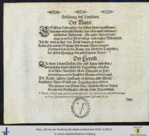 Erklärung deß Titulblats.