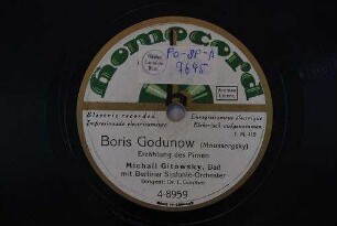 Boris Godunow : Erzählung des Pimen / (Moussorgsky)