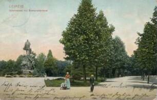 Leipzig: Johannapark mit Bismarckdenkmal
