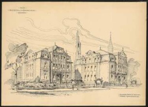 Villa Gneiststraße, Berlin-Grunewald: Perspektivische Ansicht