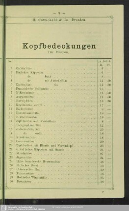Kopfbedeckungen