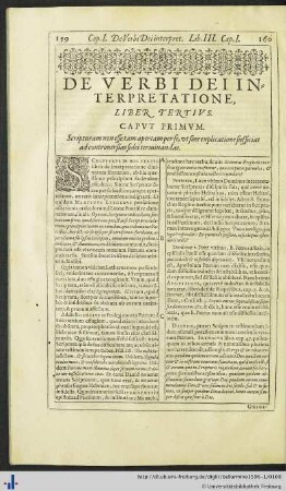 De Verbi Dei Interpretatione, Liber Tertius.