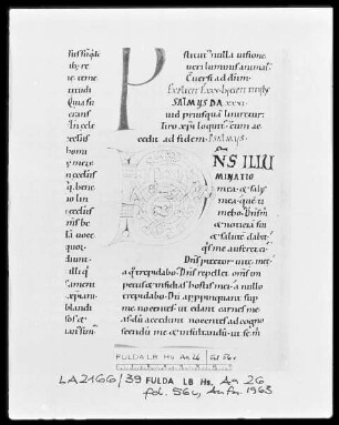 Augustinus, Enarrationes in Psalmos 1-50 — Initiale D, Folio 56 verso