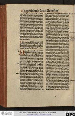 De eo quod Johannes dicit Omnis qui credit...