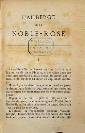 L' auberge de la Noble-Rose : Par Fortuné Du Boisgobey