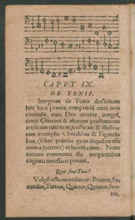 Caput IX. De Tonis.