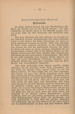 Zweiundsechzigstes Kapitel. Nationalität