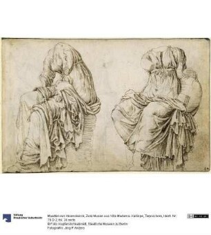 Zwei Musen aus Villa Madama. Kalliope, Terpsichore