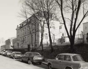 Mittweida, Verwaltungsgebäude : Mittweida, Verwaltungsgebäude, Am Schwanenteich 6, um 1910, Straßenansicht