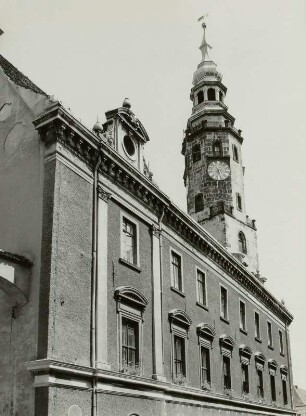 Görlitz. Rathaus, Ansicht von Südwesten, von der Brüderstraße