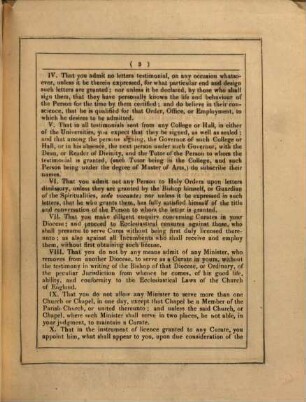 Letter adressed to the bishops of the Province of Canterbury