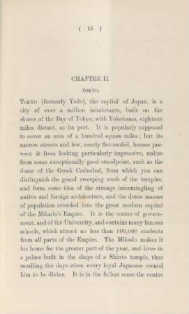 Chapter II. Tokyo