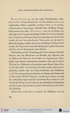 Die Geschichte von Olympia