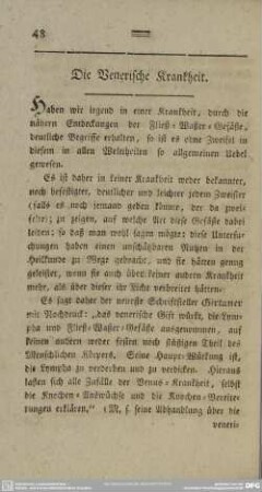 Die Venerische Krankheit