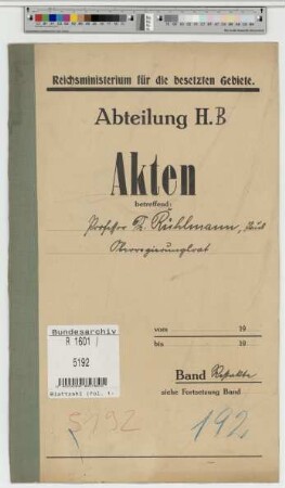 Rühlmann, Paul, geb. 4.11.1875, Oberregierungsrat