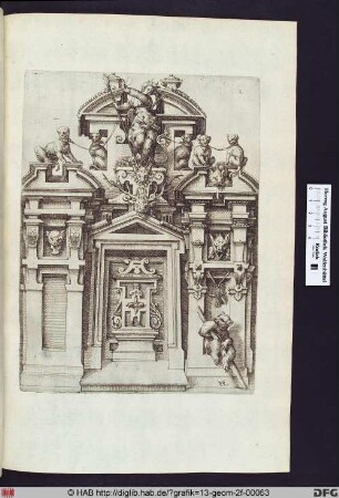 Zierportal mit Diana.