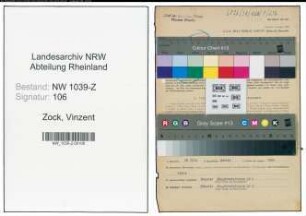 Entnazifizierung Vinzent Zock , geb. 28.10.1894 (Polizeimeister)