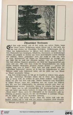31: Öffentliches Vertrauen