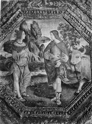 Sala dei Santi — Isis und Osiris-Zyklus — Begegnung von Isis und Osiris