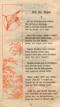 Ritt ins Blaue