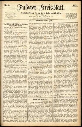 Ausgabe vom Mittwoch, den 17. Juli 1878.