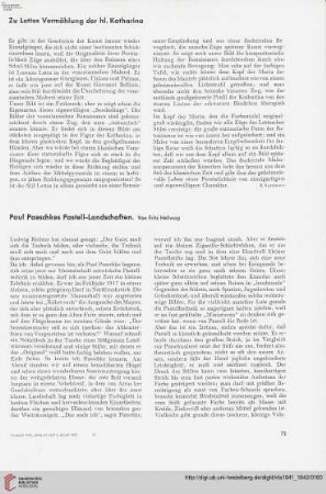 57: Paul Paeschkes Pastell-Landschaften